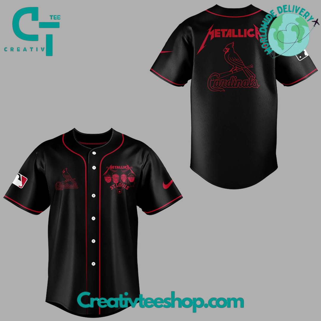 St. Louis Cardinals x Metallica Night Special Baseball Jersey