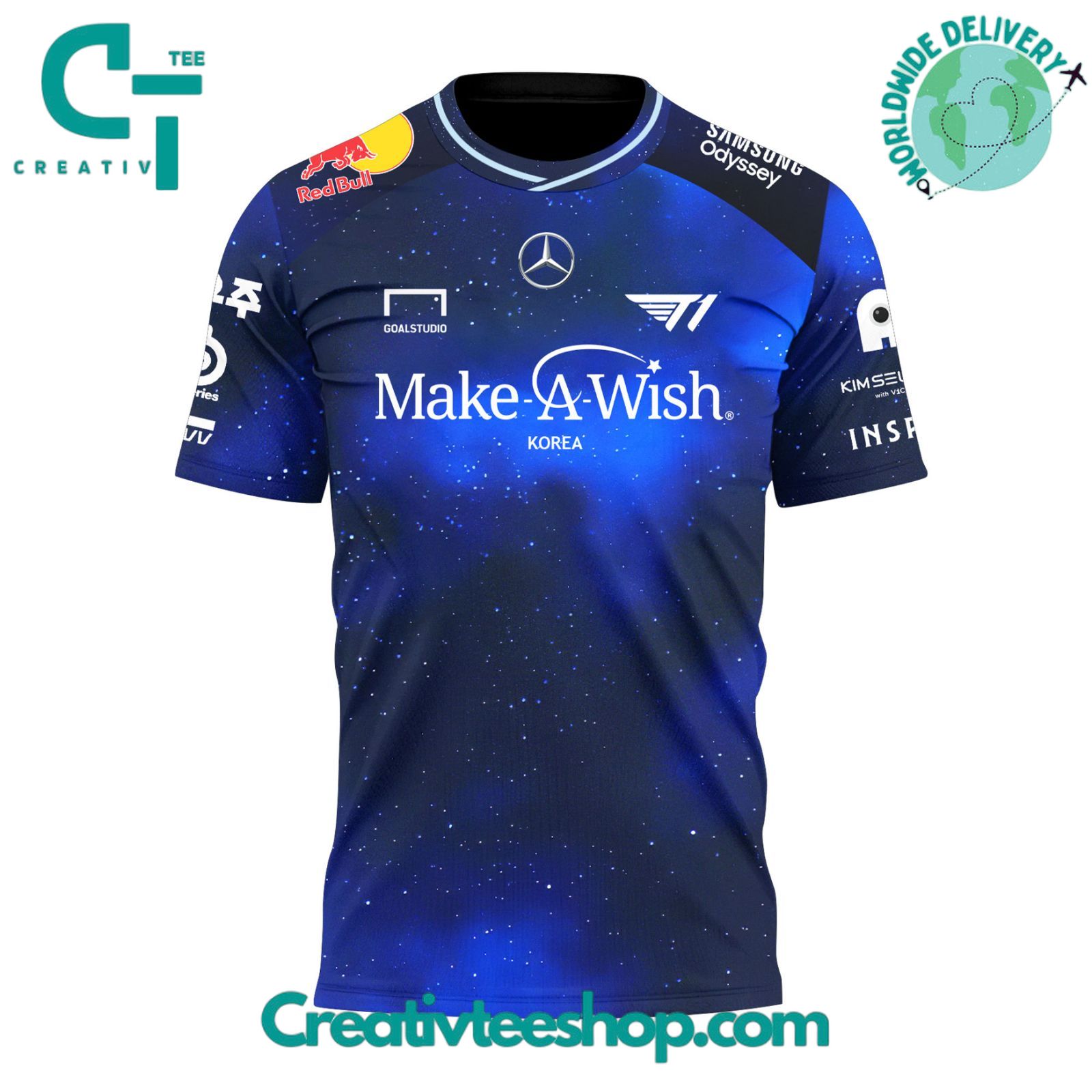 T1 x Make-A-Wish “WishMakers Wanted” Korea 2025 Special Tee