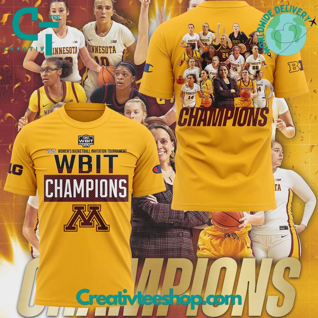Minnesota Golden Gophers Women’s Basketball WBIT Champions Shirt