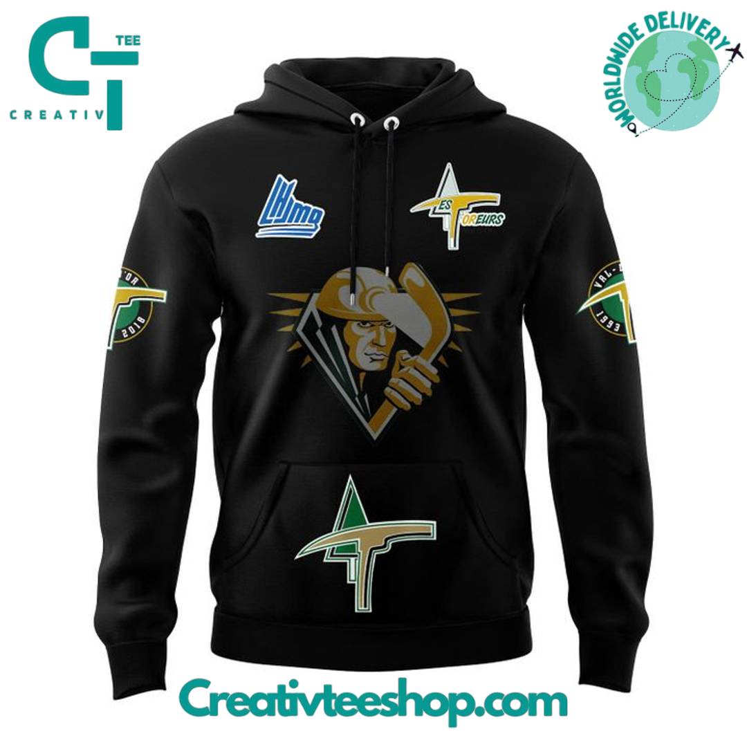 Val-d-Or Foreurs Special New Black Hoodie