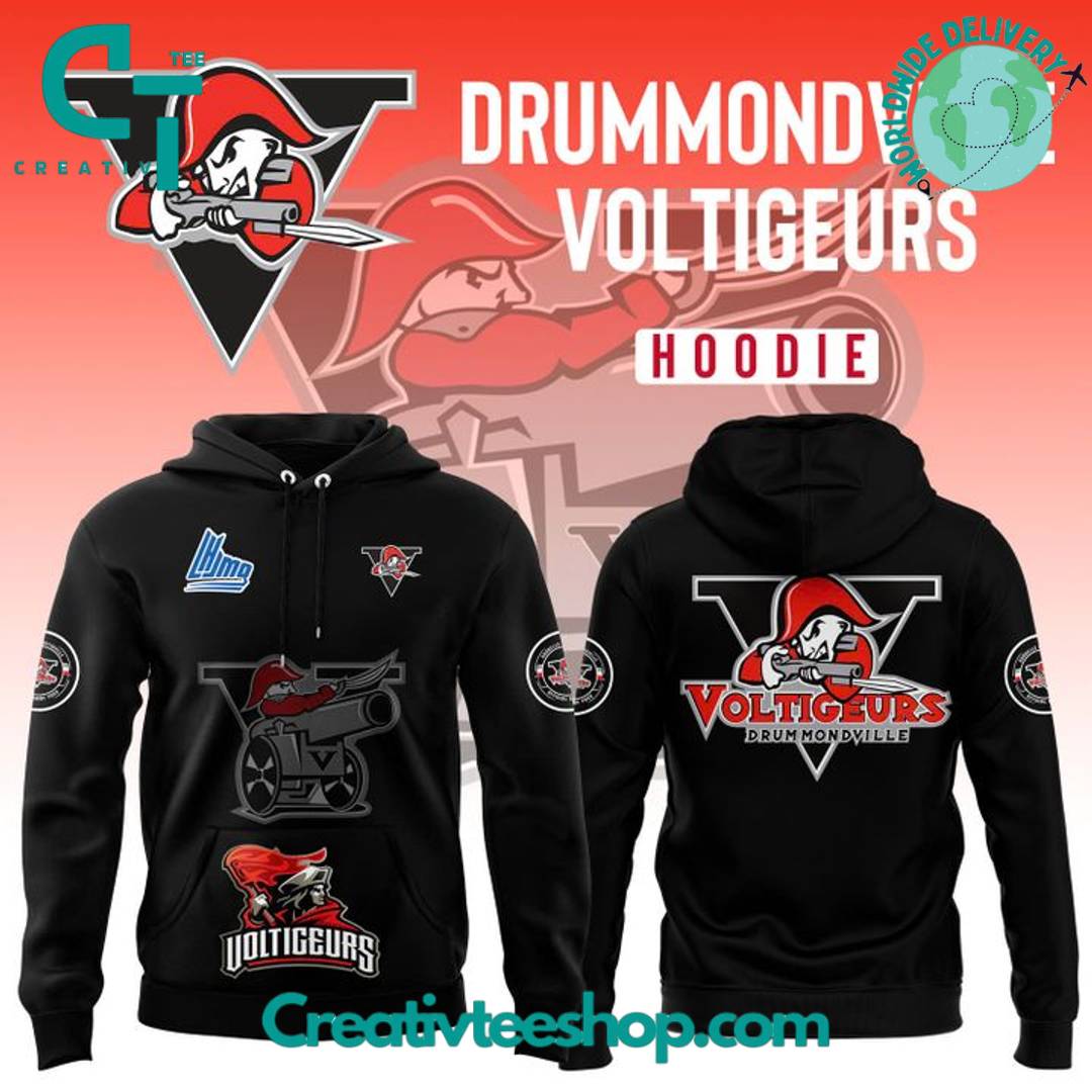 Drummondville Voltigeurs Special New 2025 Black Hoodie