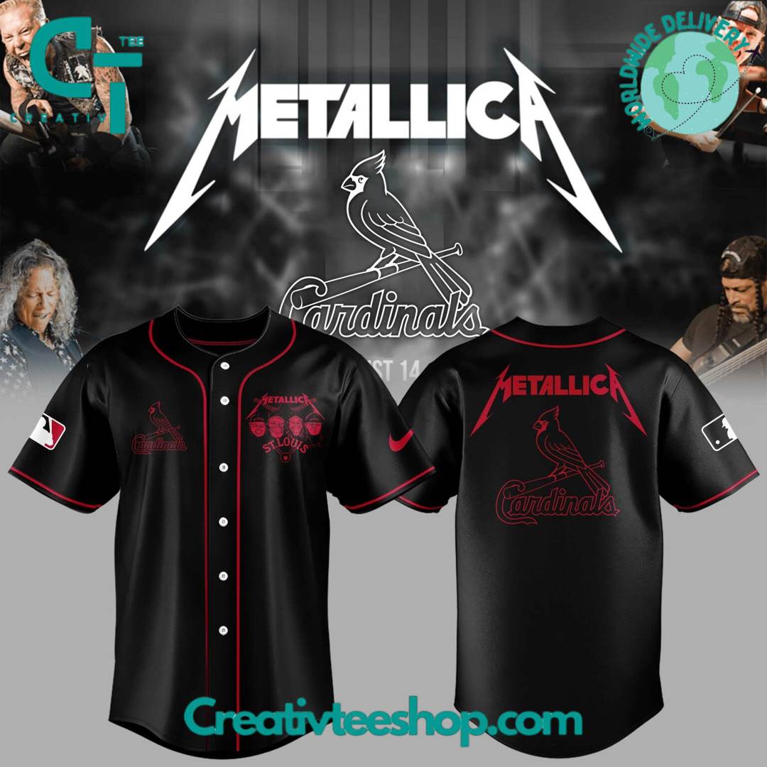 St. Louis Cardinals x Metallica Night Special Baseball Jersey