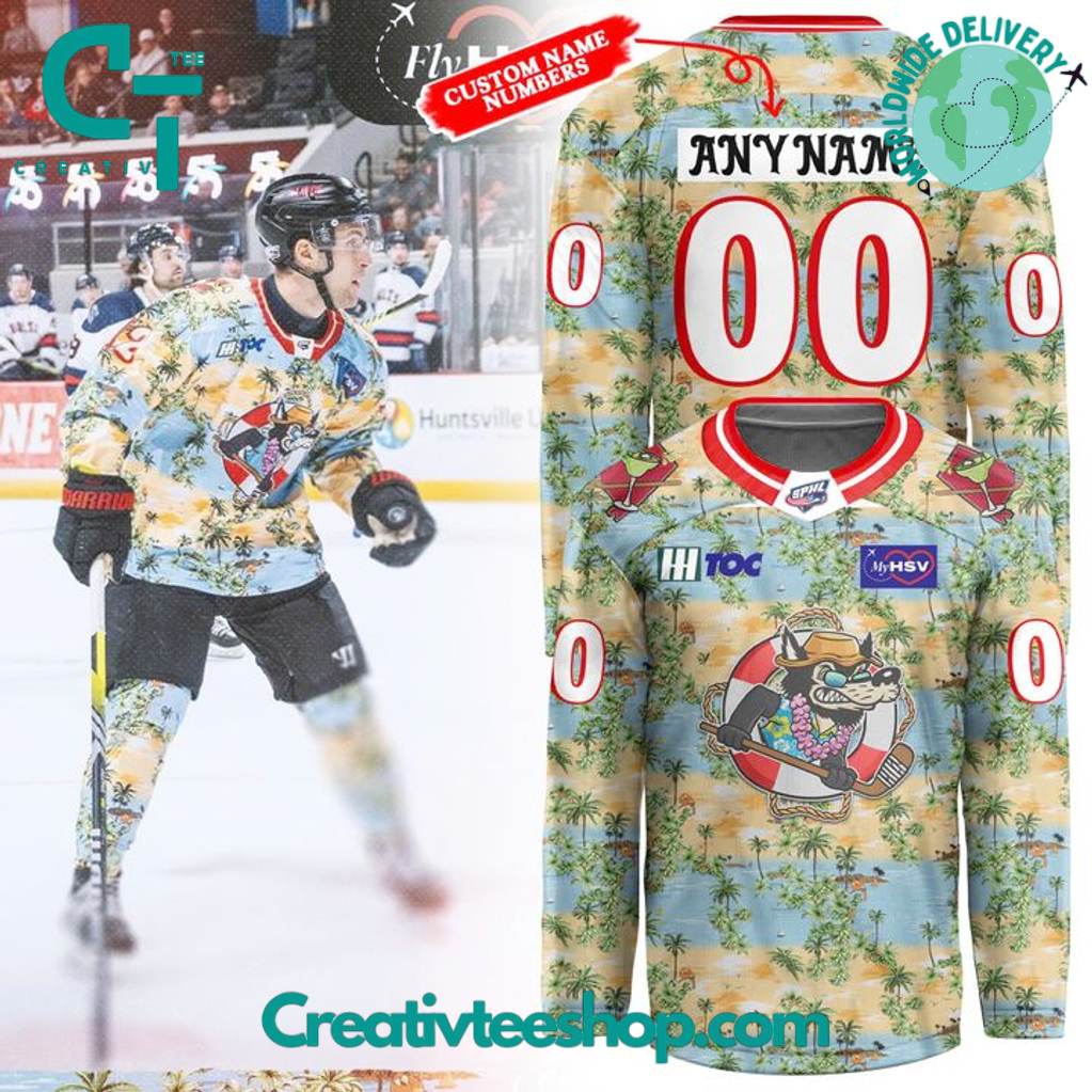 Huntsville Havoc Margaritaville Night 2025 Special Hockey Jersey