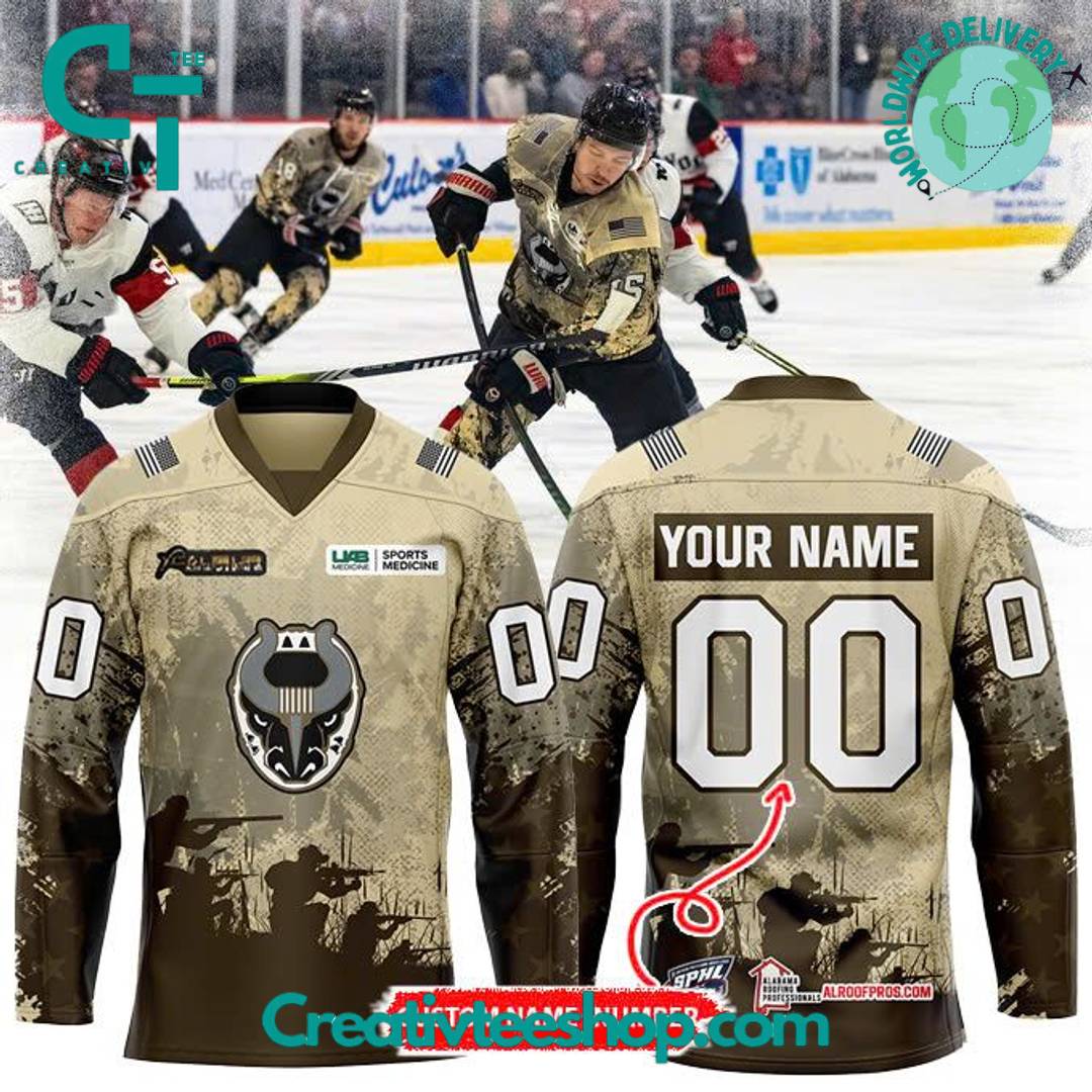 Birmingham Bulls Military Night 2025 Special Hockey Jersey