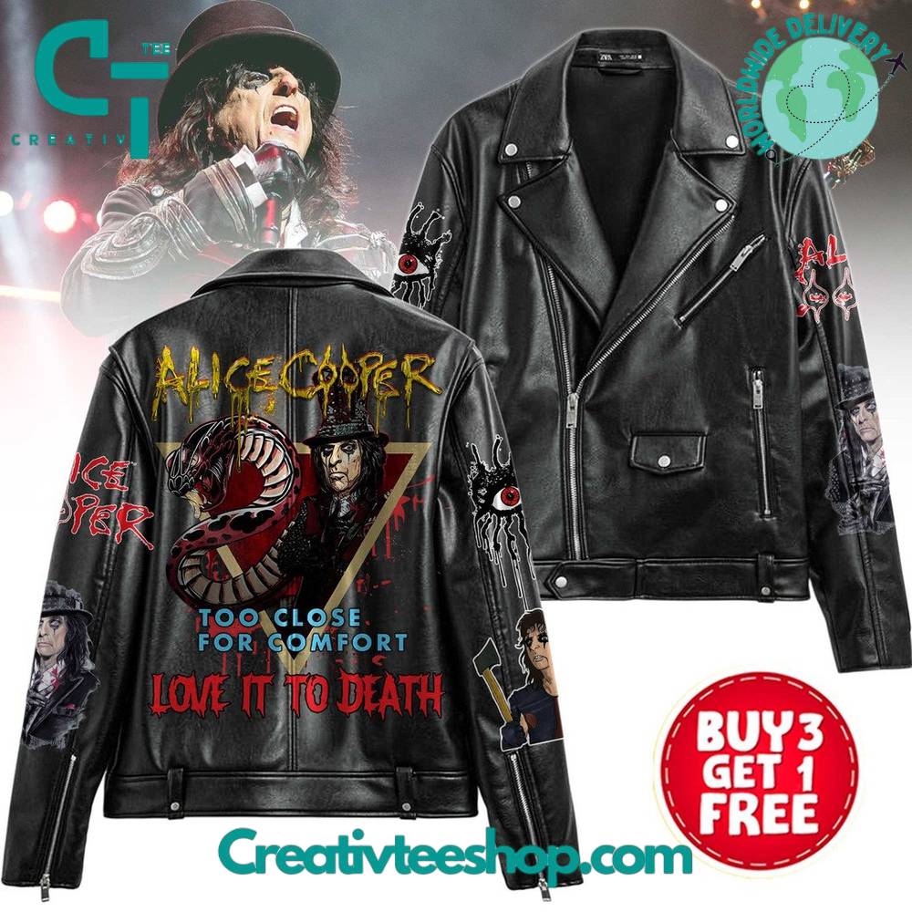 Alice Cooper “Love it to Death” Leather Jacket