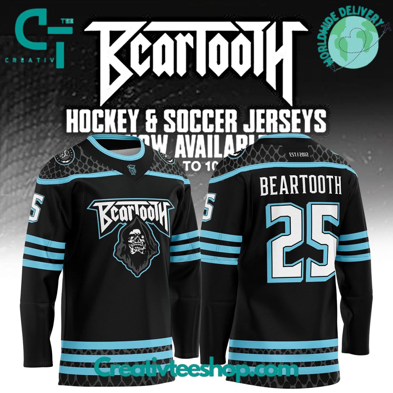Beartooth 2025 Special Black Hockey Jersey