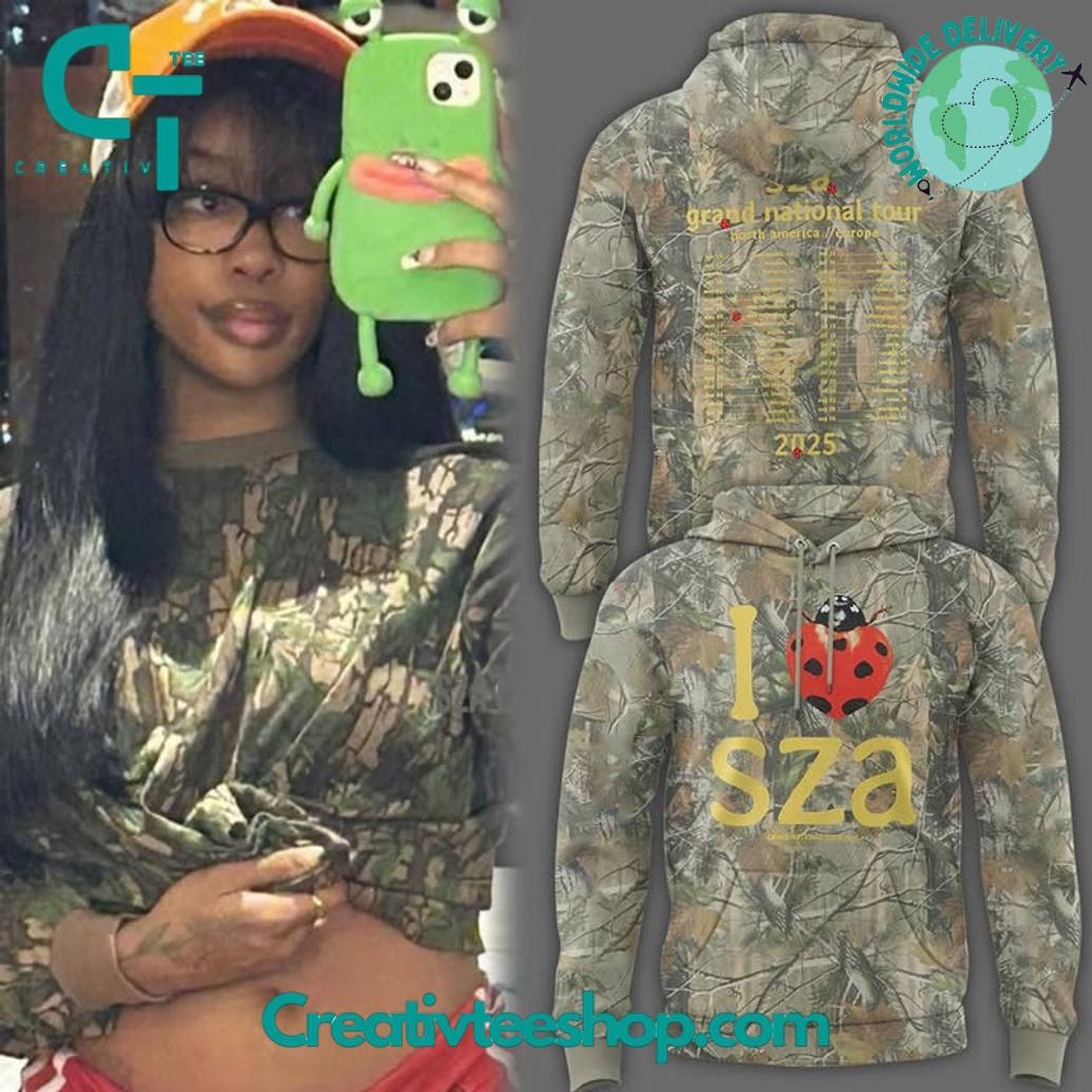 SZA Grand National Tour Camo Hoodie