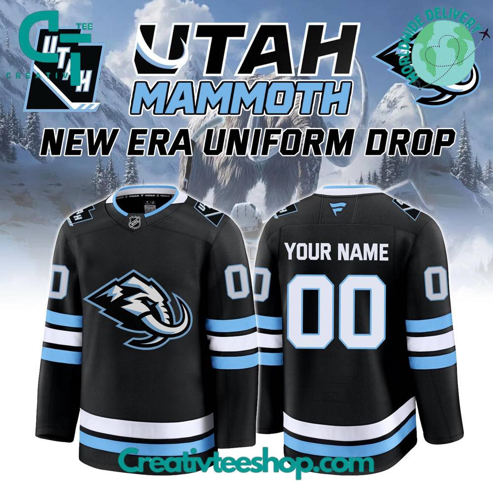Utah Mammoth Hockey Special New Era Uniform Black Jersey
