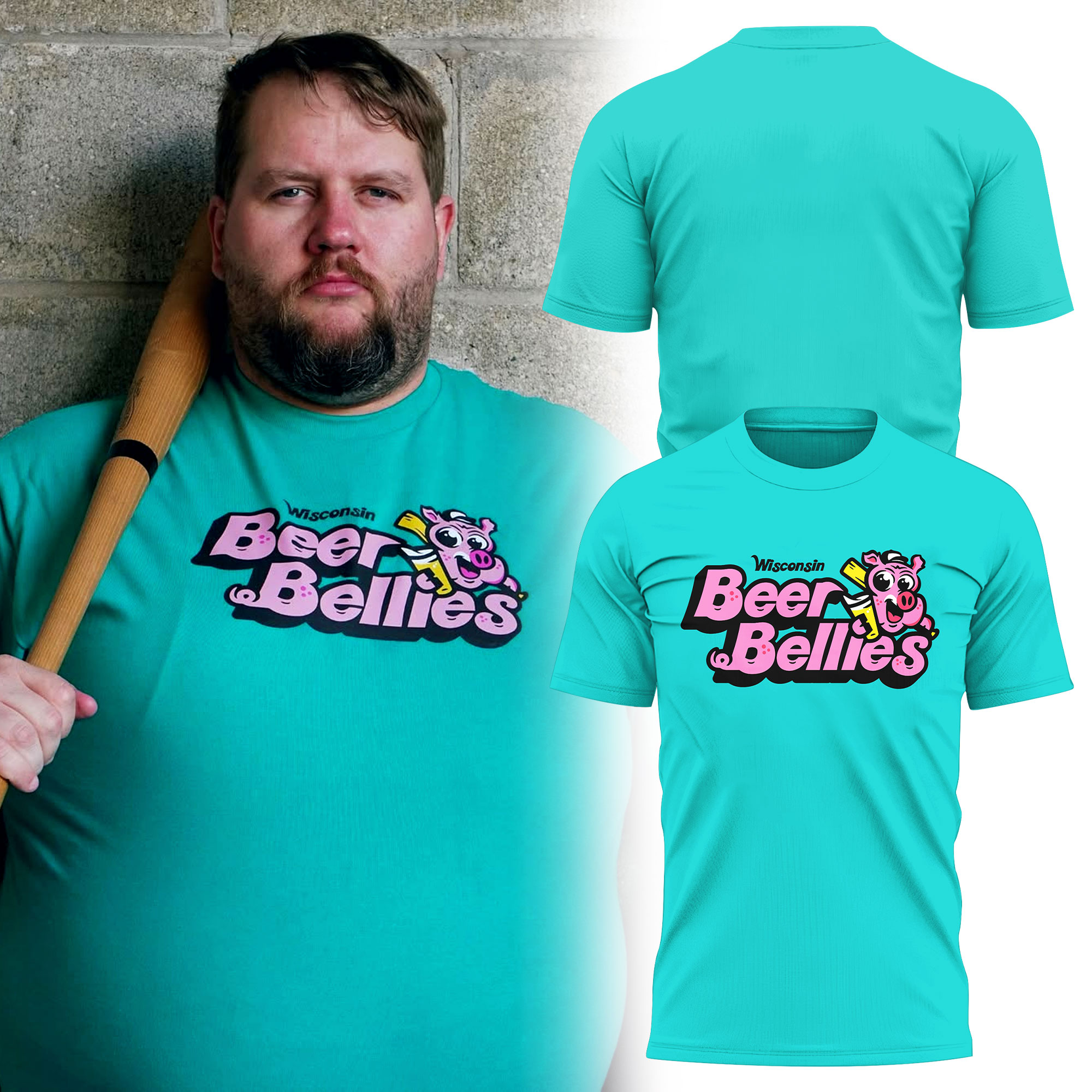 Lakeshore Chinooks Wisconsin Beer Bellies Special Tee