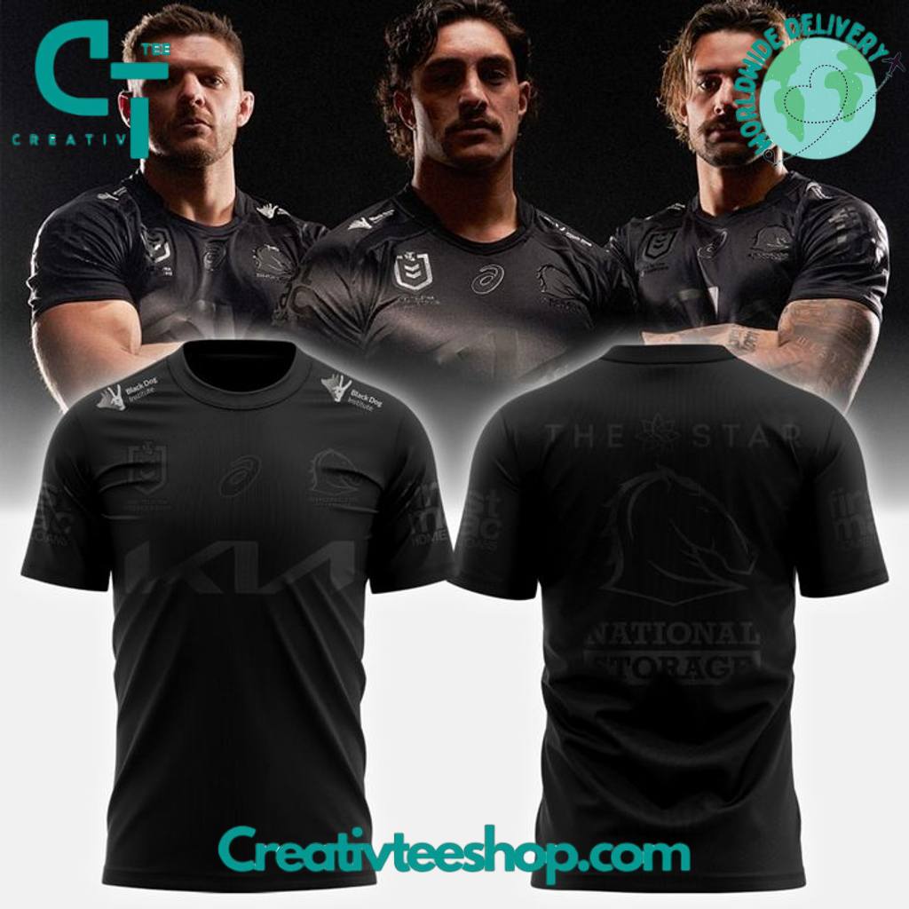 Brisbane Broncos All Black Special New Shirt