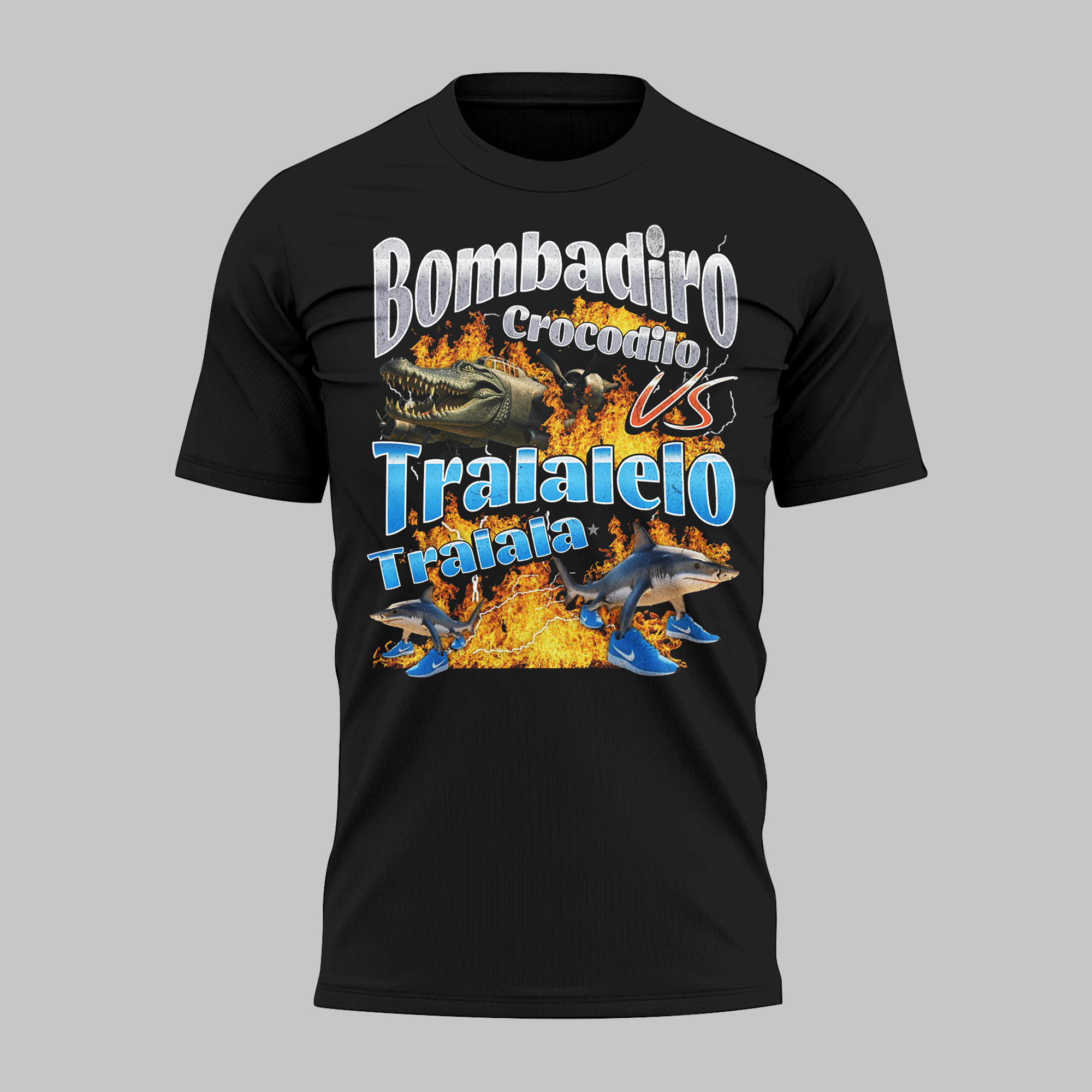 Bombardino Crocodilo x Tralalero Tralala Tee
