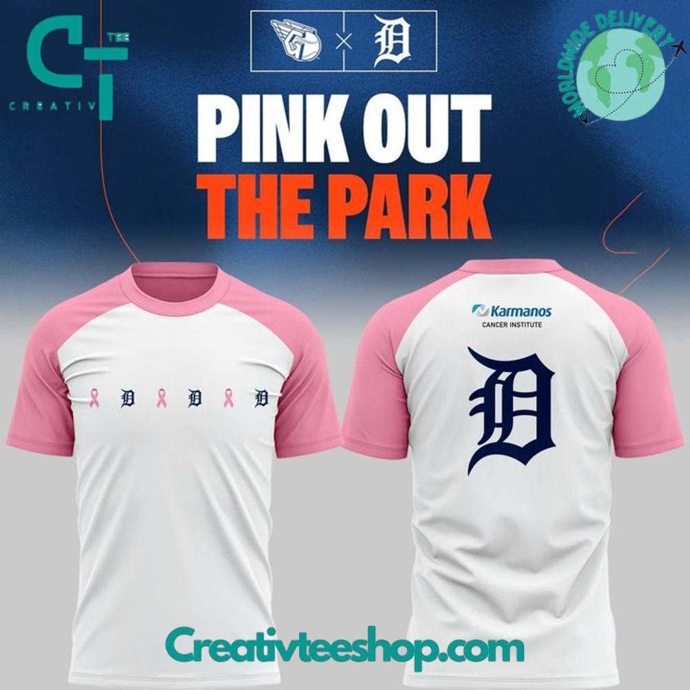 Detroit Tigers Pink Out Cancer The Park Special Tee