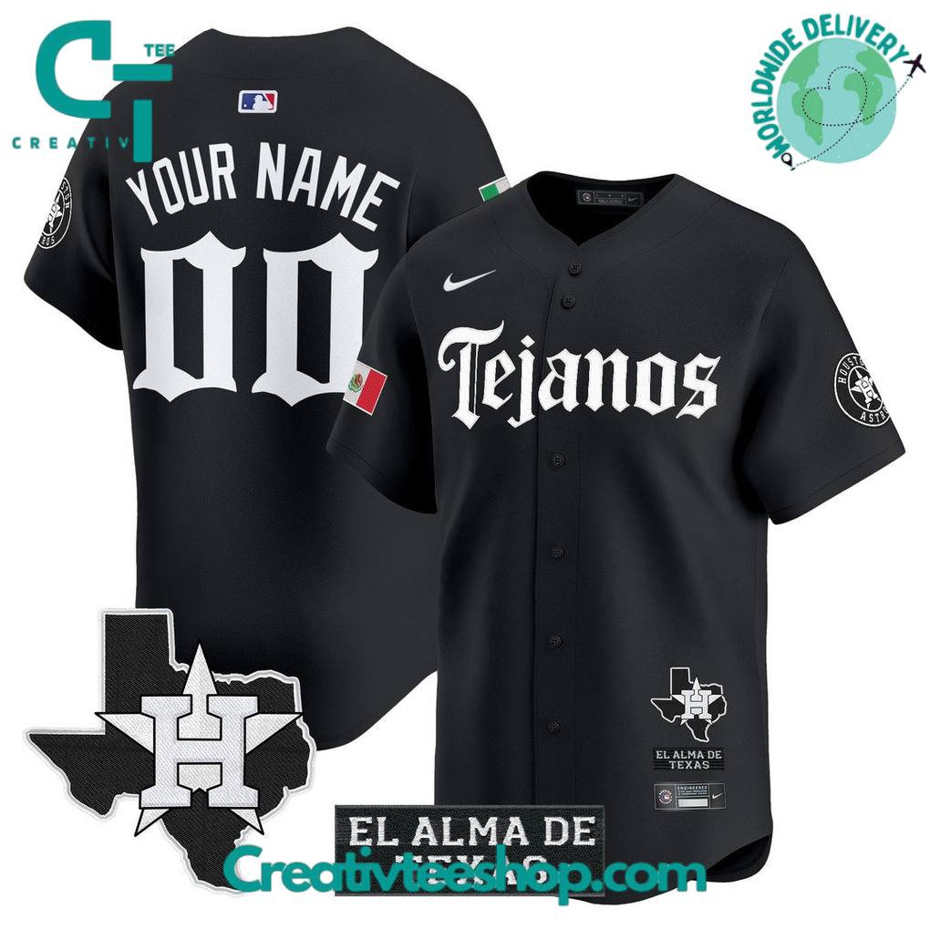 Houston Astros Mexico Tejano Barrio Style Baseball Jersey
