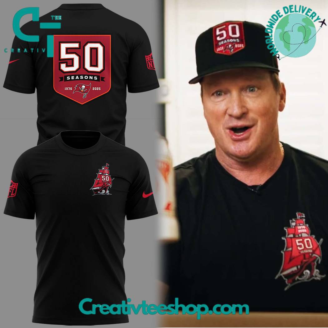 Tampa Bay Buccaneers 50th Seasons Logo Special Tee