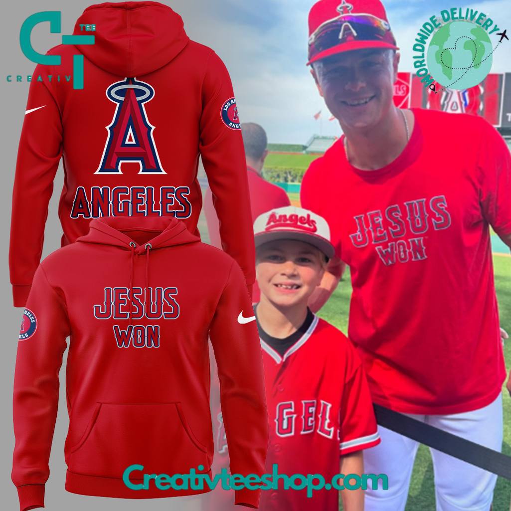 Los Angeles Angels x Jesus Won 2025 Special Hoodie