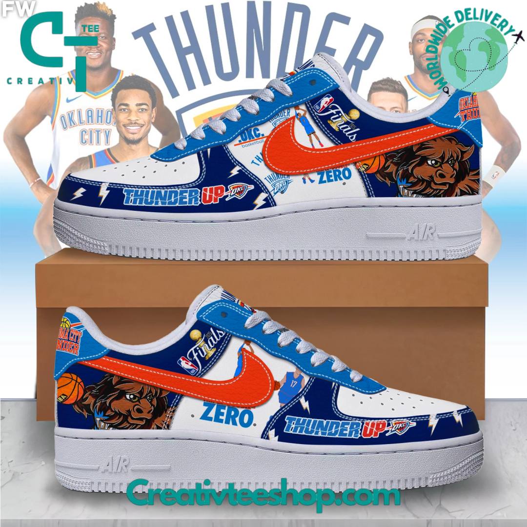 Oklahoma City Thunder NBA “Thunder Up” Limited Edition Air Force 1 Sneaker