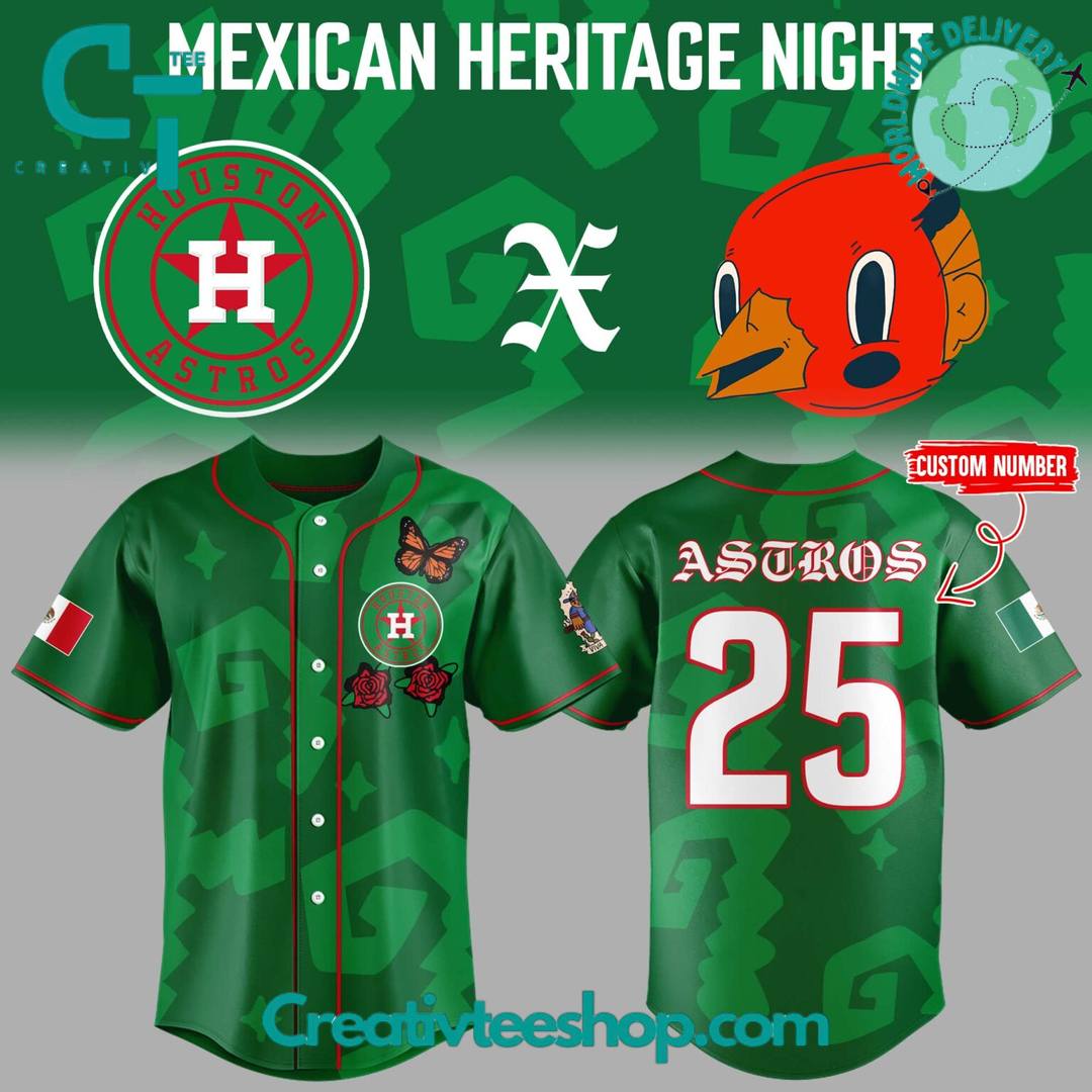 Houston Astros Mexican Heritage Night “Viva Xicago” Personalized Baseball Jersey