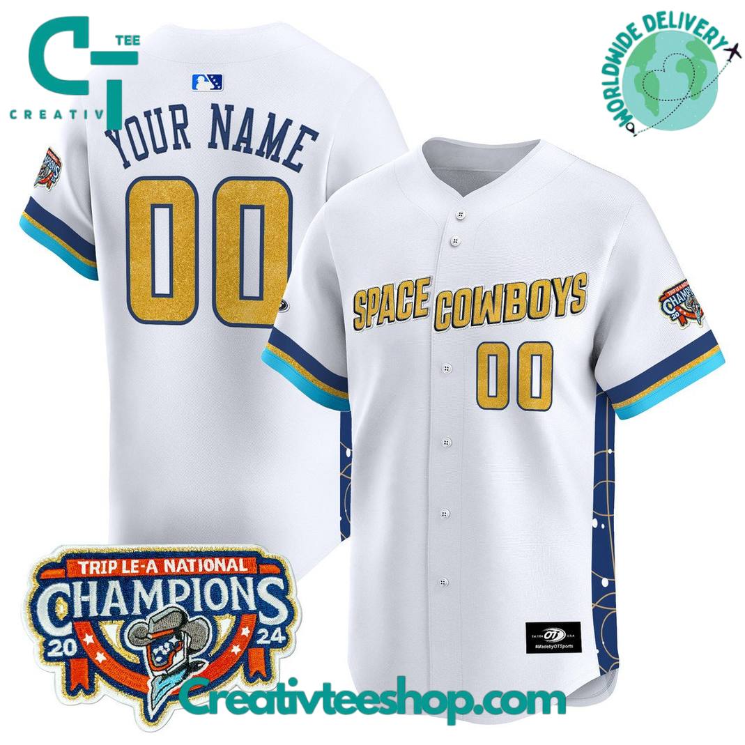 Sugar Land Space Cowboys Triple A National Champions 2025 Baseball Jersey