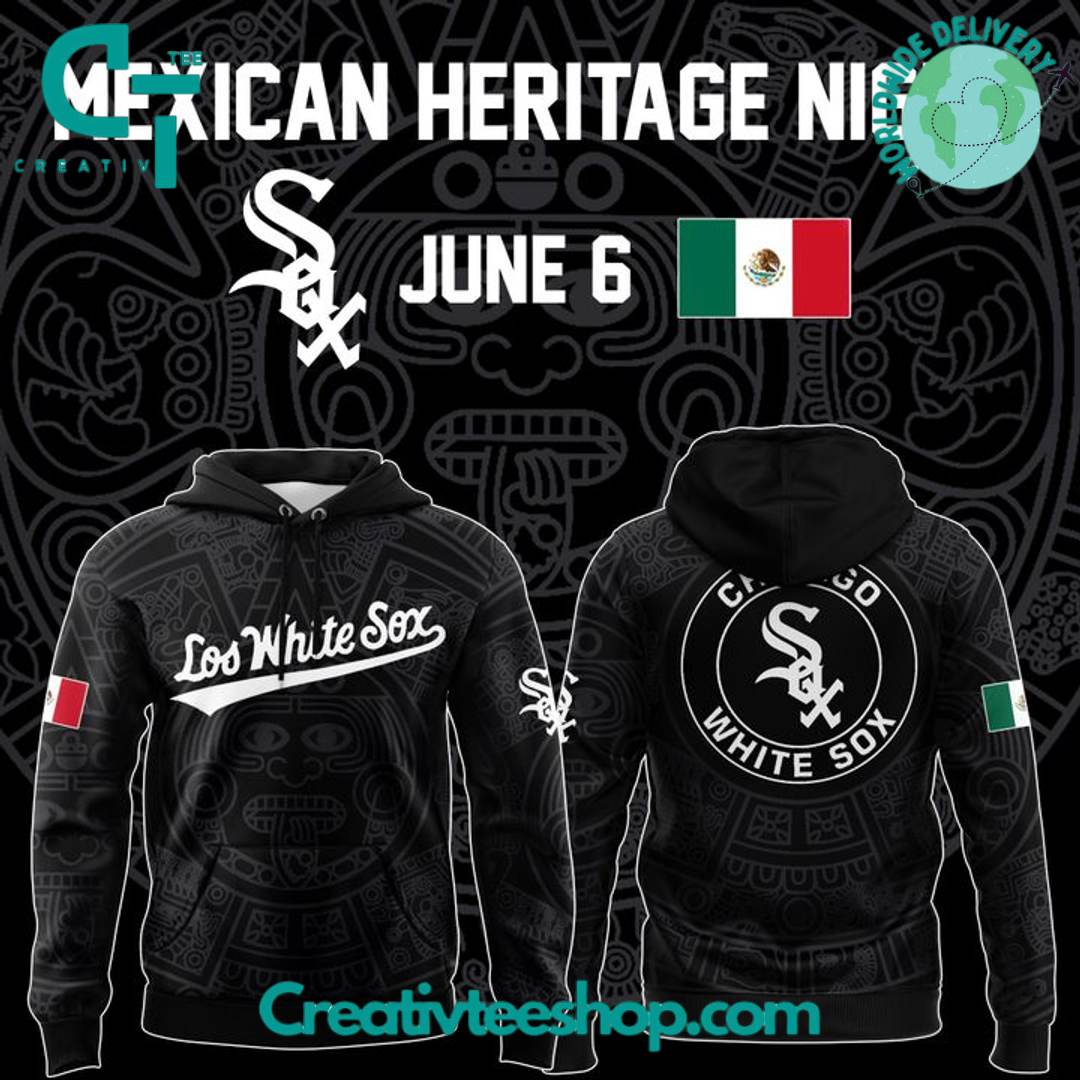 Chicago White Sox Mexican Heritage Night Special Black Hoodie