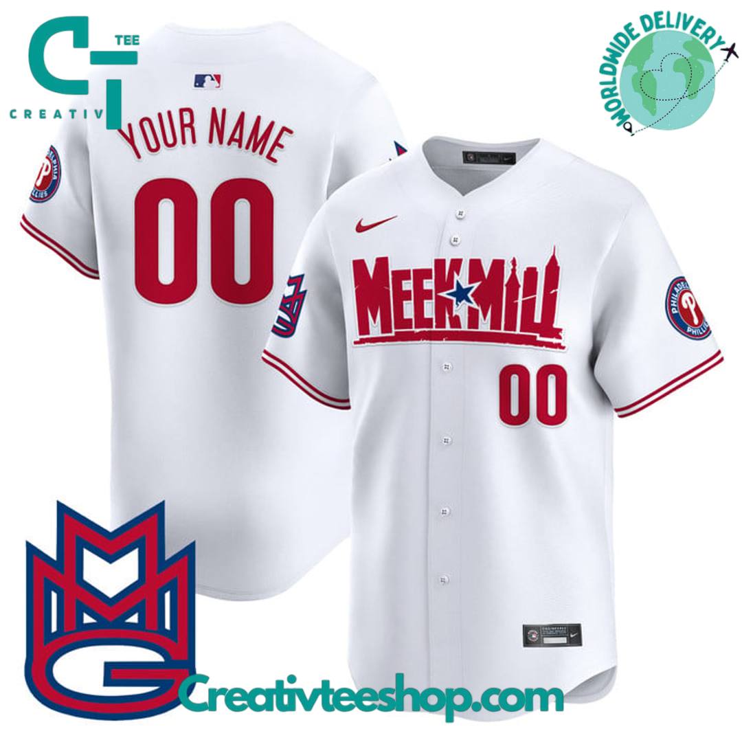 Philadelphia Phillies Meek Mill Special Edition Baseball Jersey