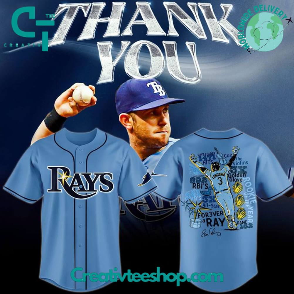 Tampa Bay Rays “Evan Longoria thank you for the memories” Special Baseball Jersey