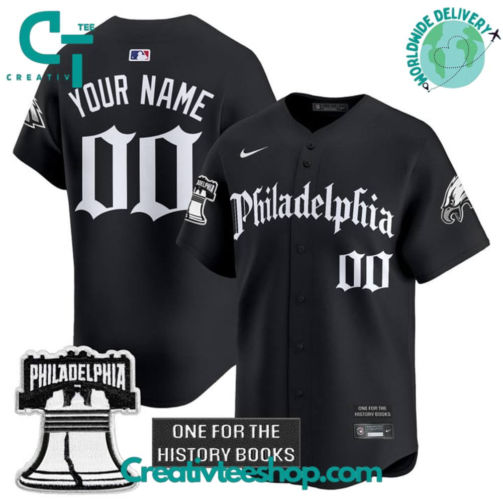 Philadelphia Eagles “Retro Newspaper Edition” Personalized Baseball Jersey