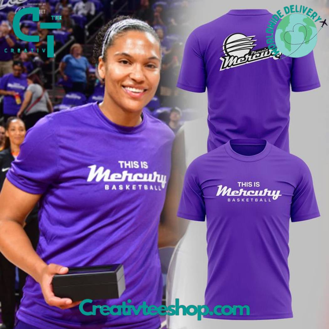 Phoenix Mercury “This is Mercury Basketball” Special Purple Tee
