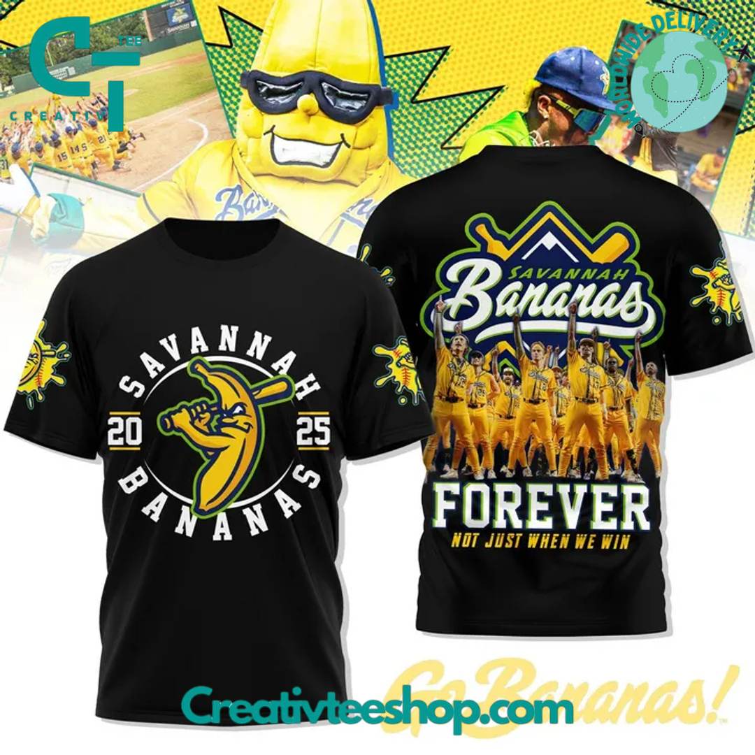 Savannah Bananas Forever Special Black Tee