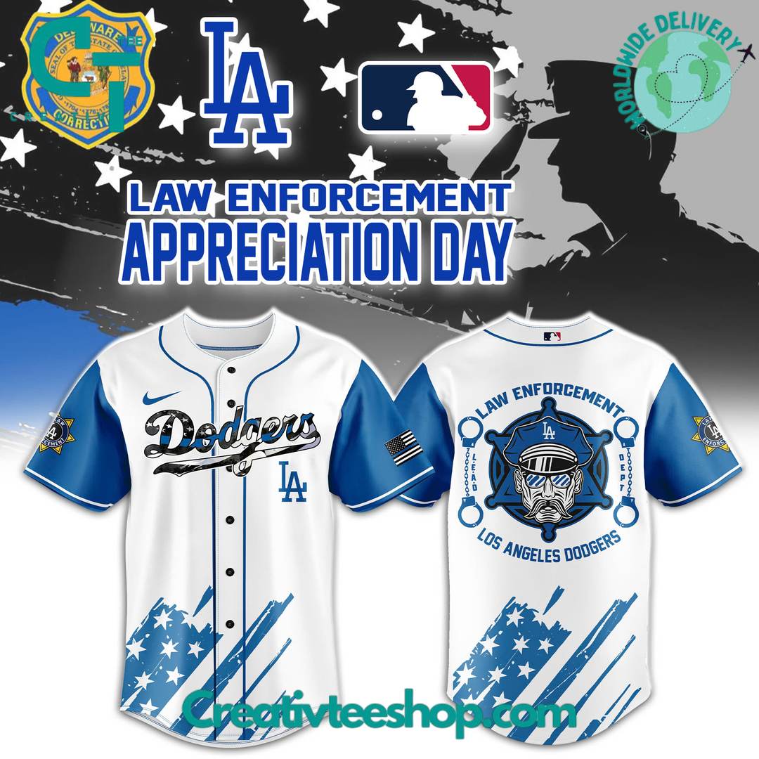 Los Angeles Dodgers Law Enforcement Appreciation Day Special Baseball Jersey