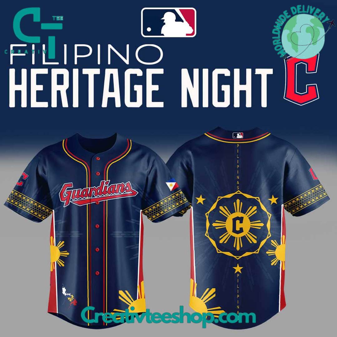 Cleveland Guardians Filipino Heritage Night Baseball Jersey – Limited Edition
