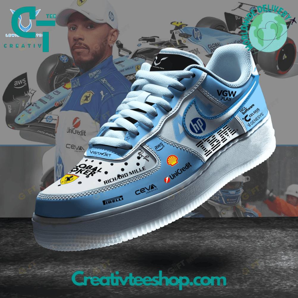 Lewis Hamilton F1 Inspired Special Blue Air Force 1 Sneaker