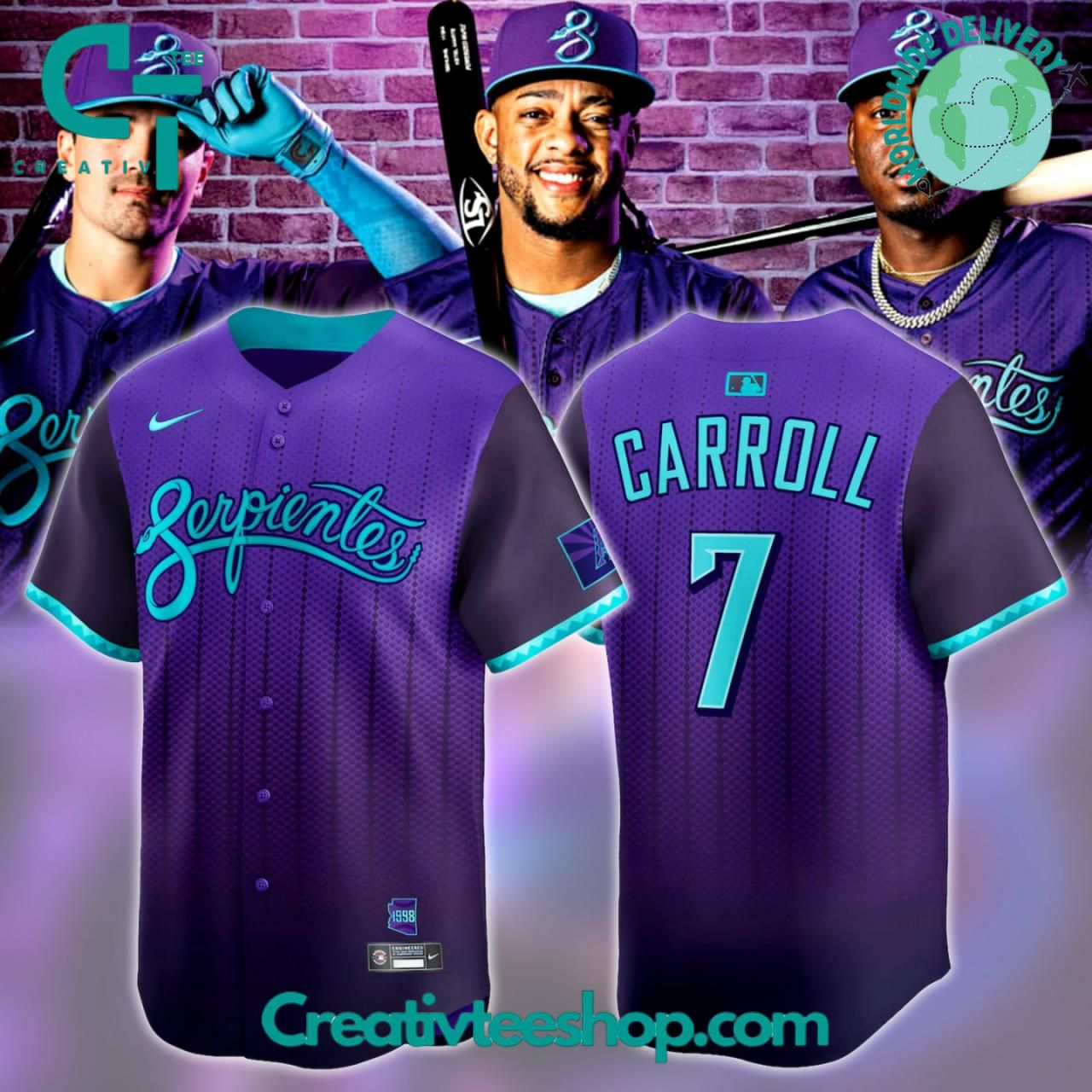 Arizona Diamondbacks City Connect “Serpientes” Limited Edition Baseball Jersey