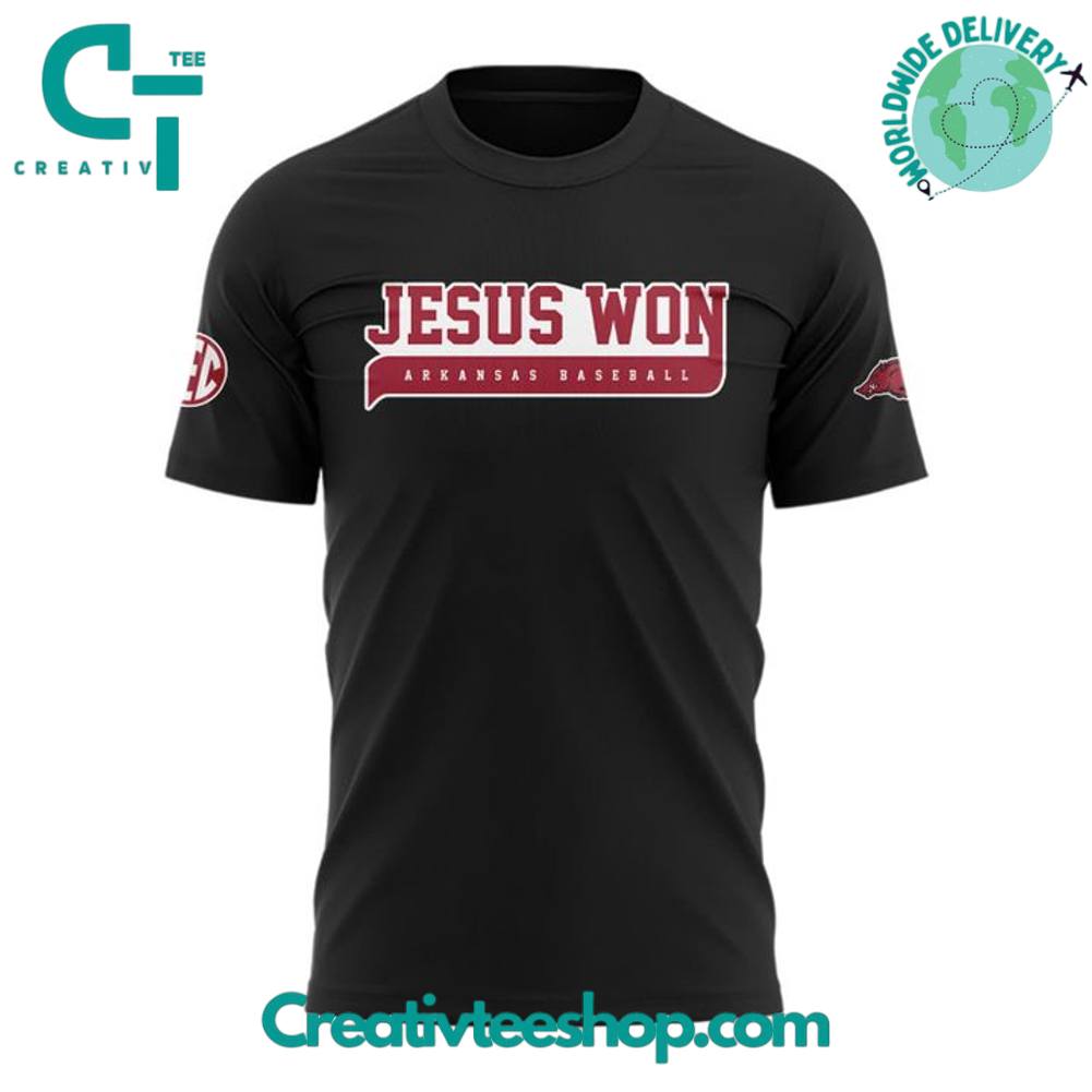 Arkansas Razorbacks JESUS WON Special Tee