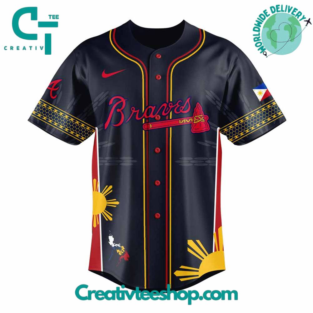 Atlanta Braves Filipino Heritage Night Special Baseball Jersey
