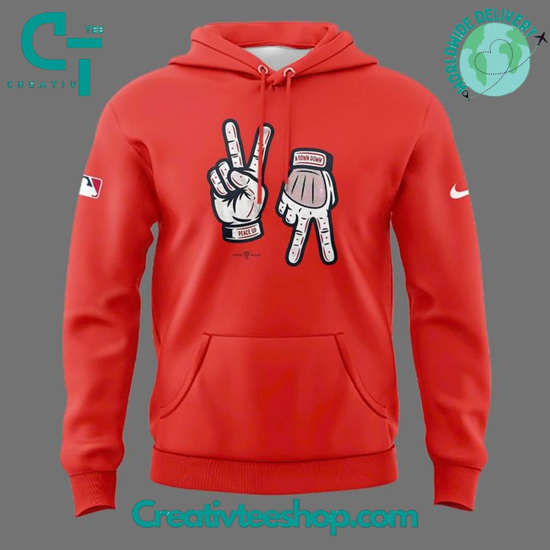 Atlanta Braves Peach Up A-Town Down Special Hoodie