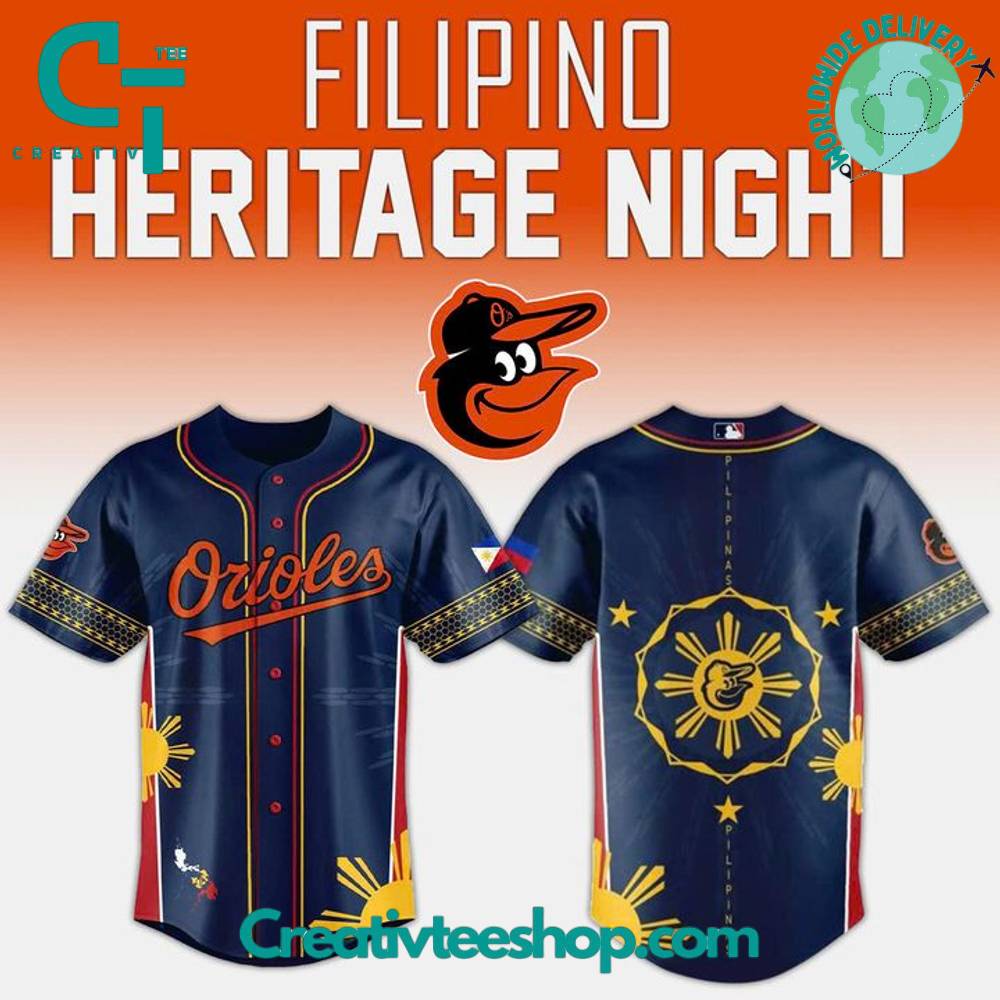 Baltimore Orioles Filipino Heritage Night 2025 Celebration Special Baseball Jersey