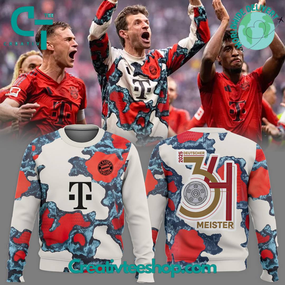 Bayern Munchen CHAMPIONS OF GERMANY 34-Time Special Sweatshirt