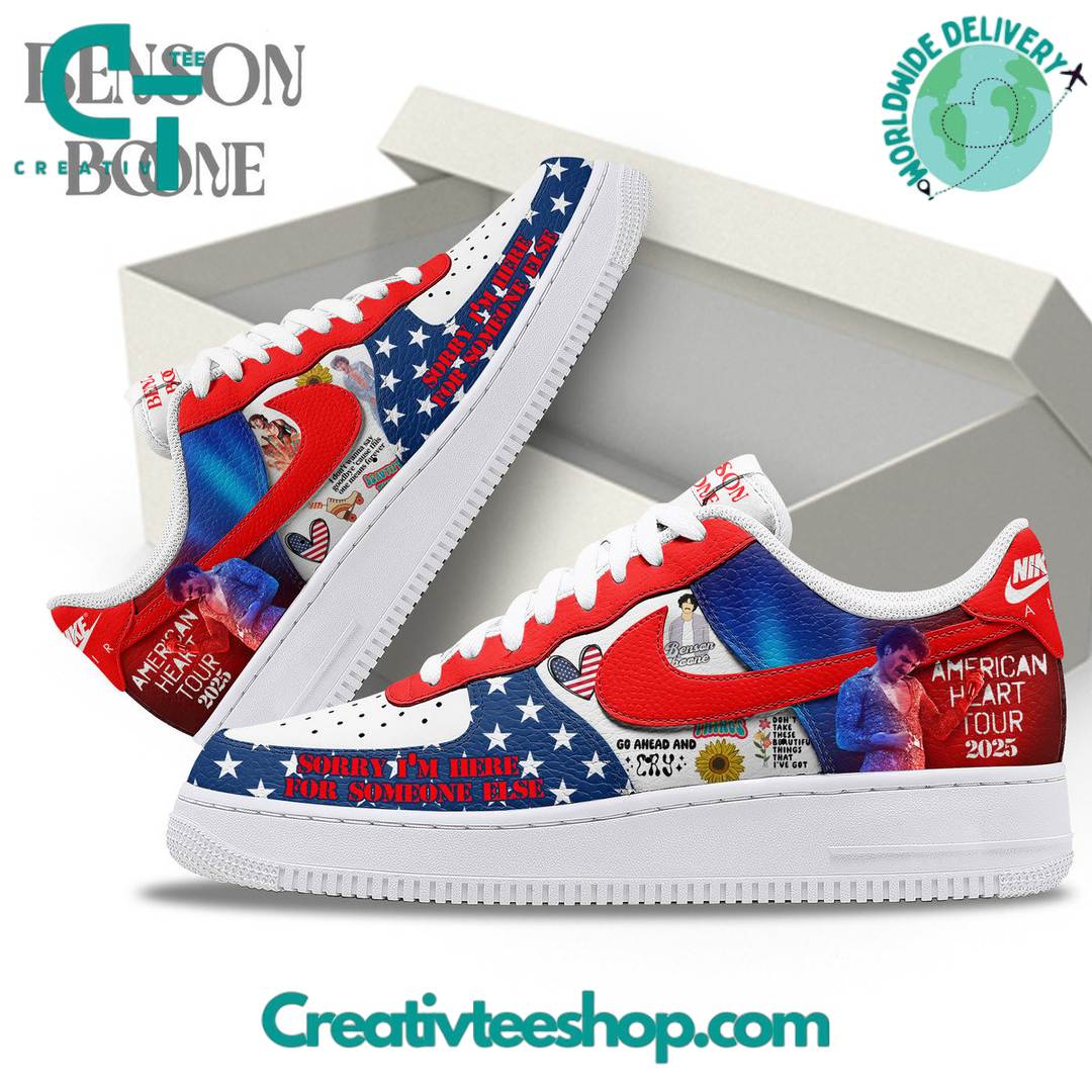 Benson Boone American Heart Tour 2025 Air Force 1 Sneaker
