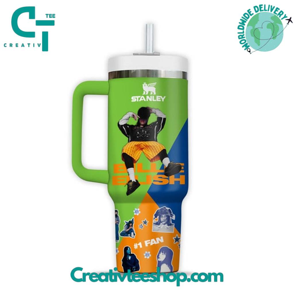 Billie Eilish “Hit me hard and soft Tour” Special Tumbler 40oz with Handle