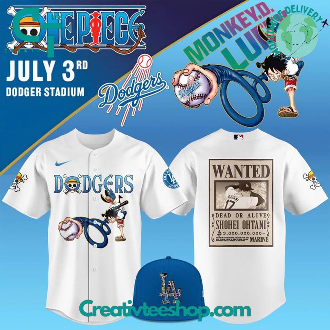 Los Angeles Dodgers x One Piece Night Special Edition Baseball Jersey