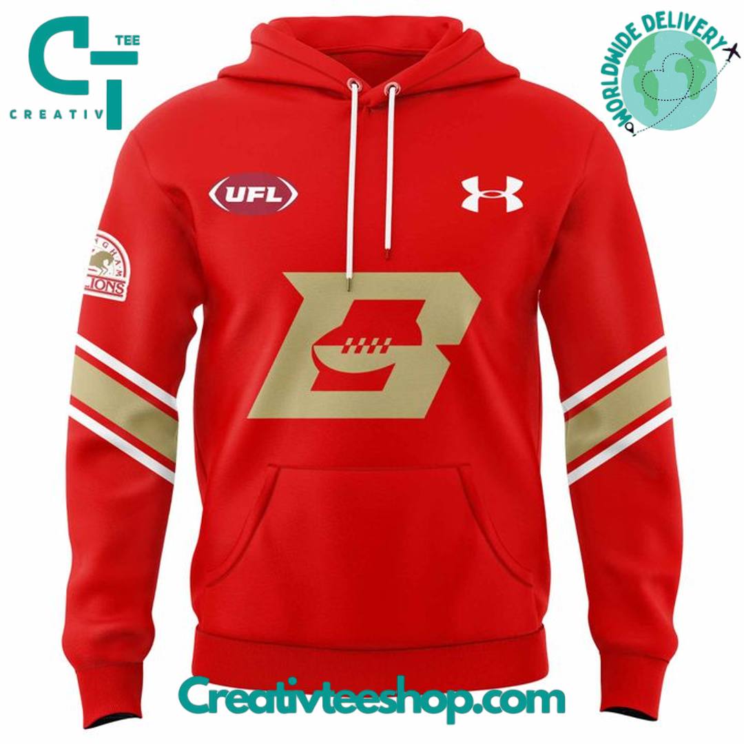 Birmingham Stallions Football Special New 2025 Red Hoodie