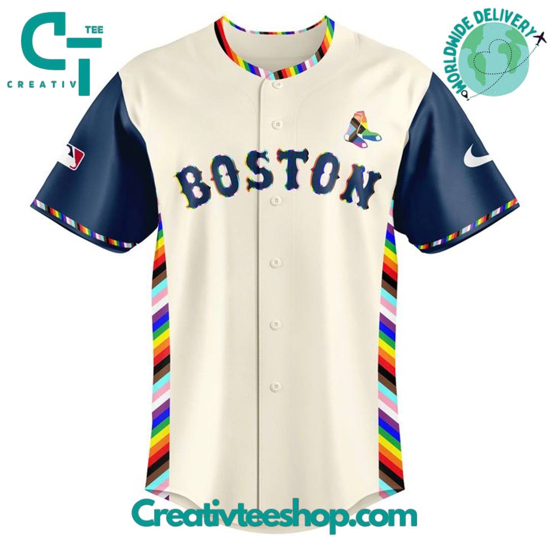 Boston Red Sox Pride Game Special Baseball Jersey