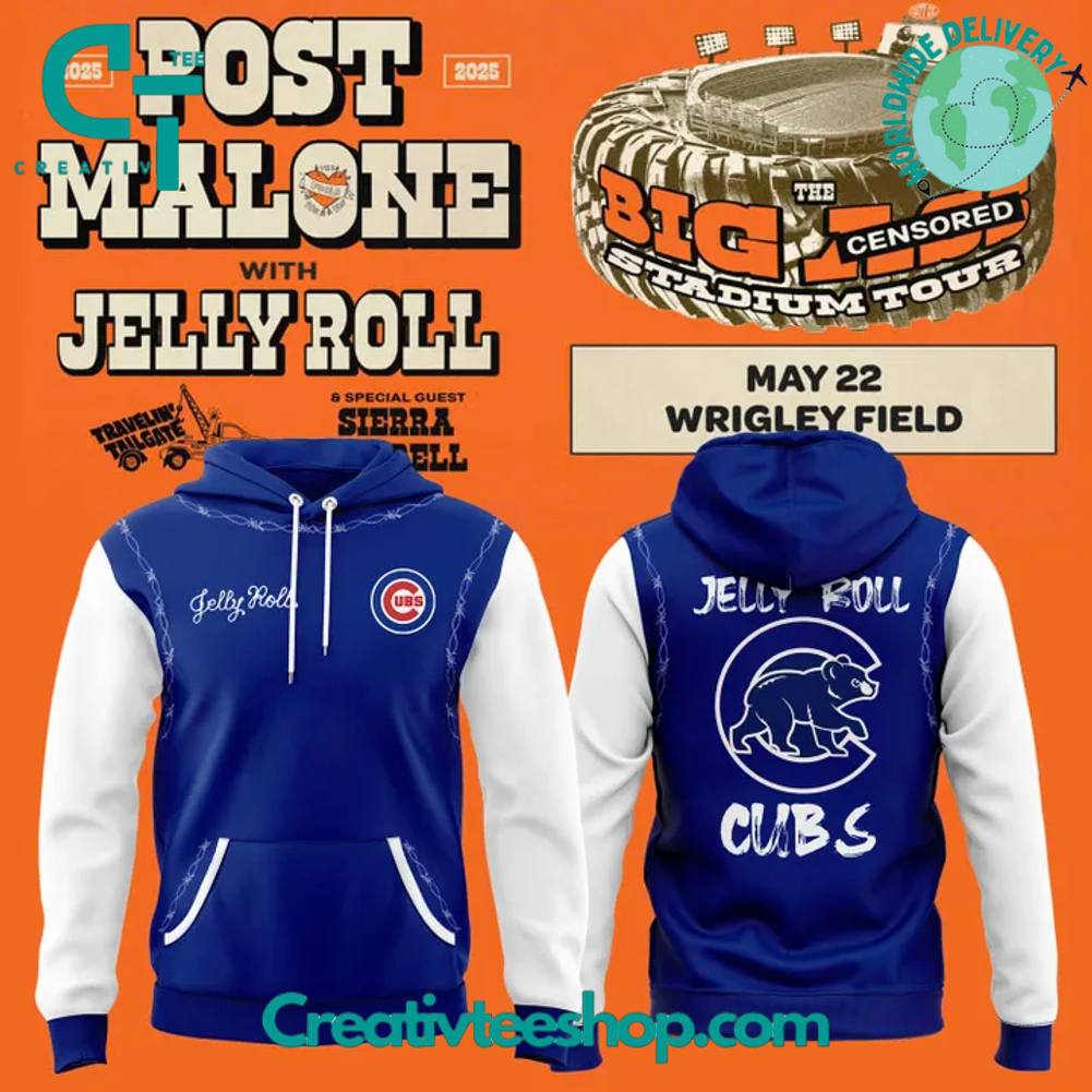 Chicago Cubs x 2025 Jelly Roll Wrigley Field Concert The Big Ass Stadium Tour Special Hoodie