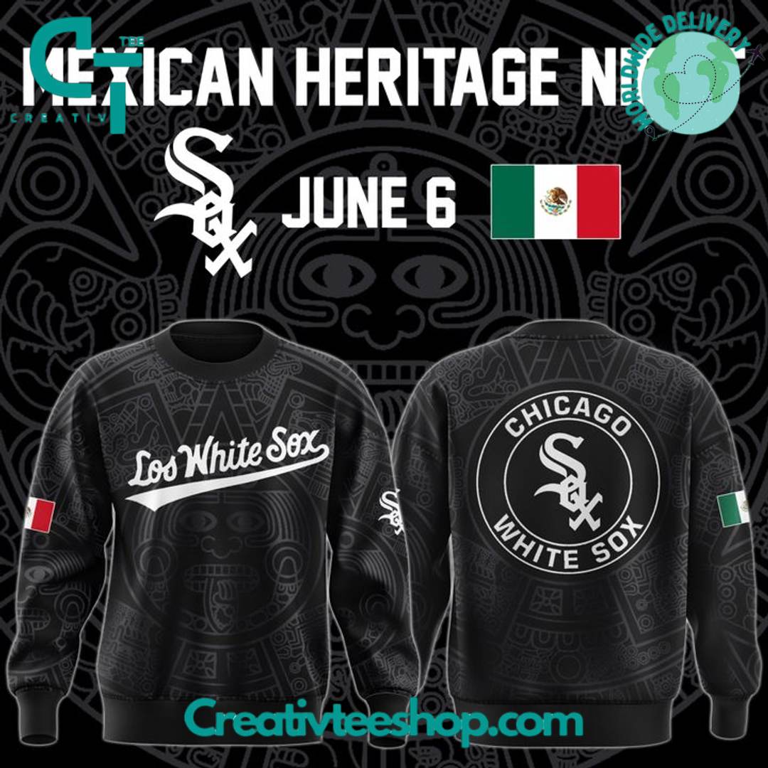 Chicago White Sox Mexican Heritage Night Special Black Sweatshirt
