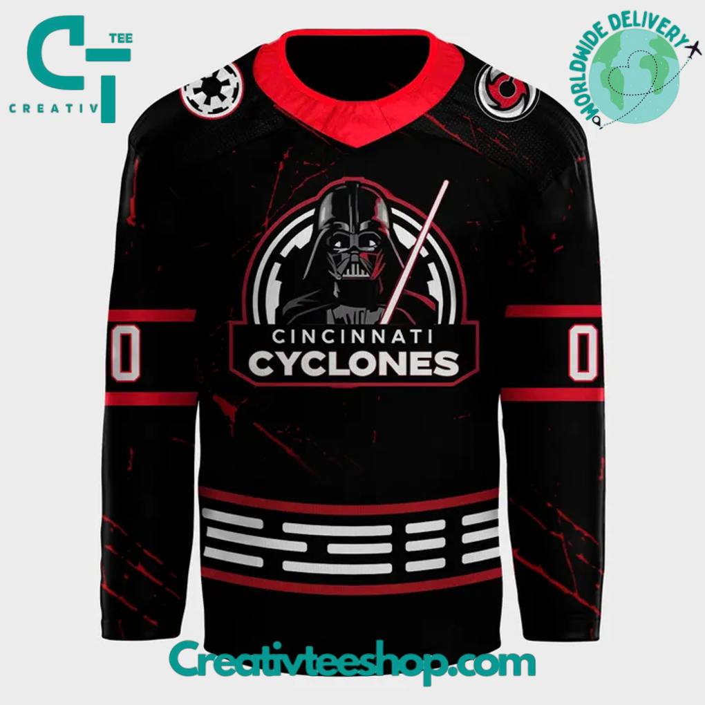 Cincinnati Cyclones x Star Wars Night Special Black Personalized Jersey