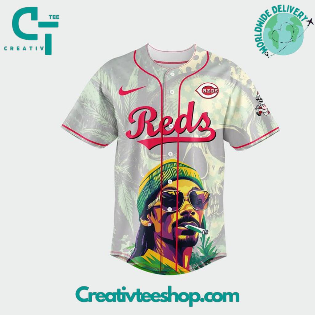 Cincinnati Reds x Snoop Dogg Post-Game Concert Personalized Baseball Jersey
