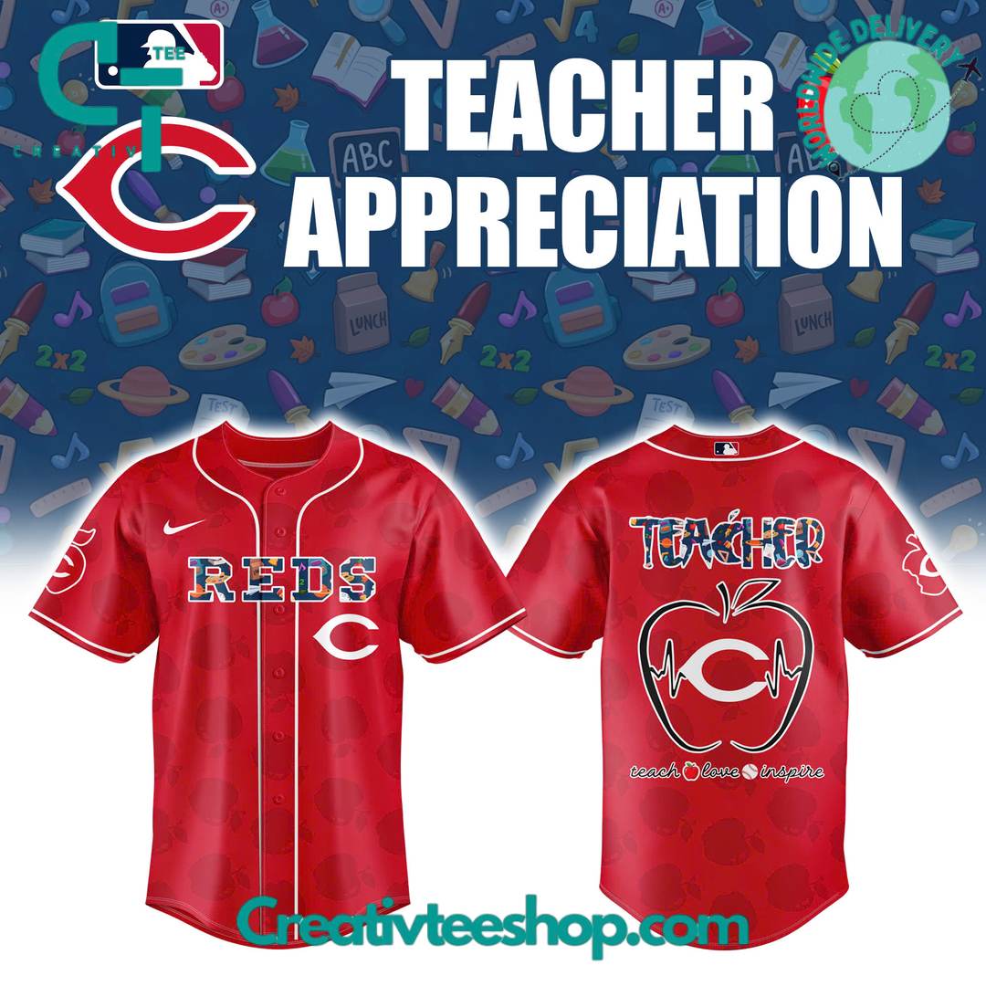 Cincinnati Reds x Teacher Appreciation Special Edition Baseball Jersey