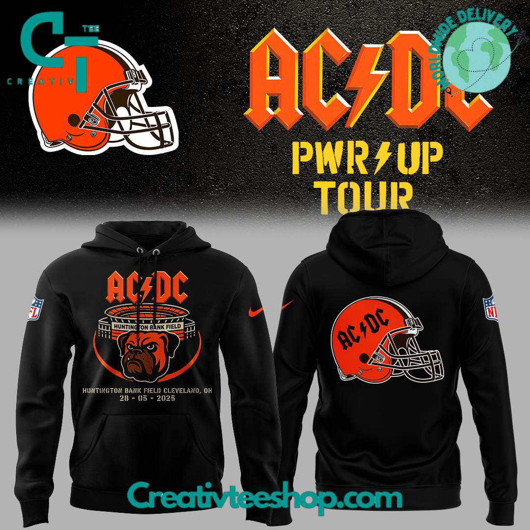 Cleveland Browns x AC/DC Power Up Tour Special Hoodie