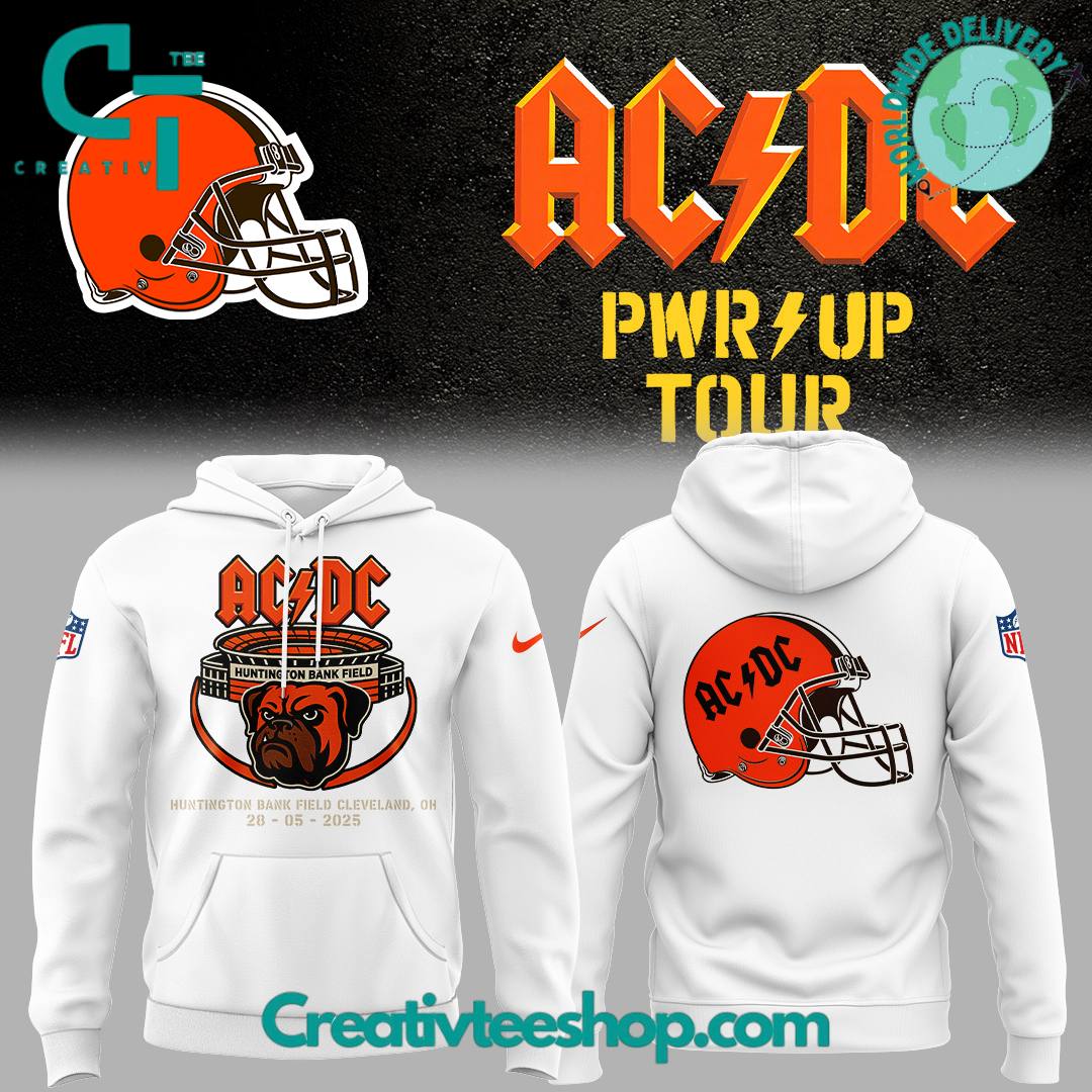 Cleveland Browns x AC/DC Power Up Tour Special Hoodie