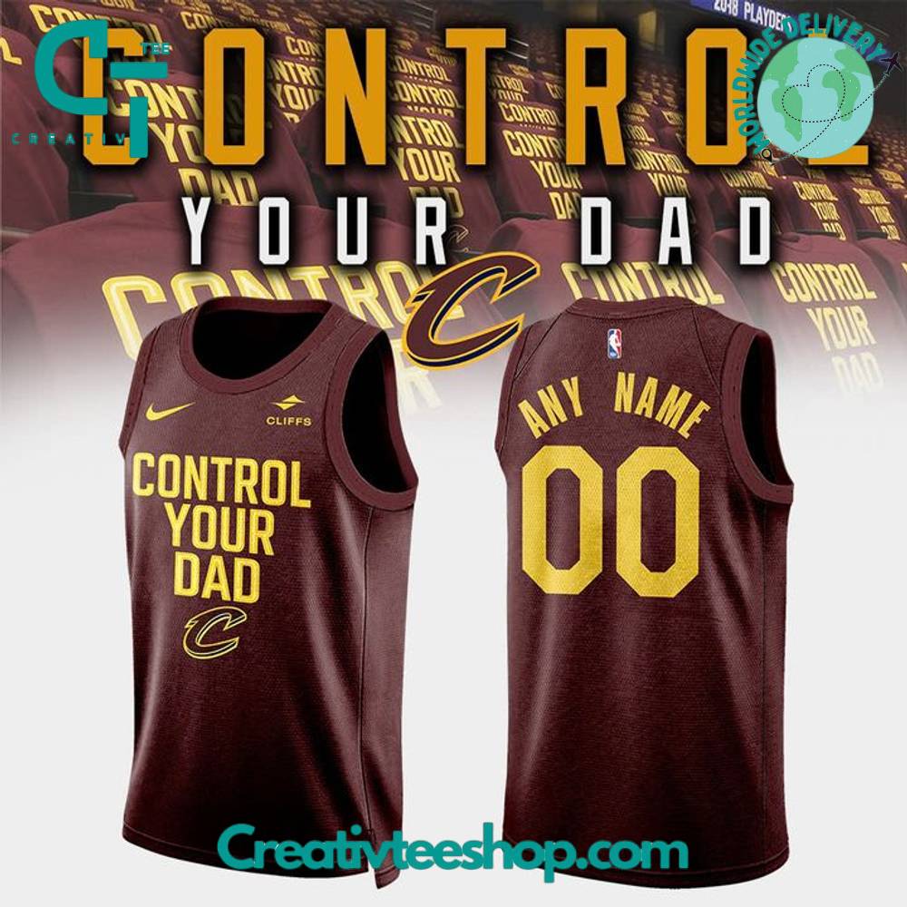 Cleveland Cavaliers “Control Your Dad” Special Basketball Jersey